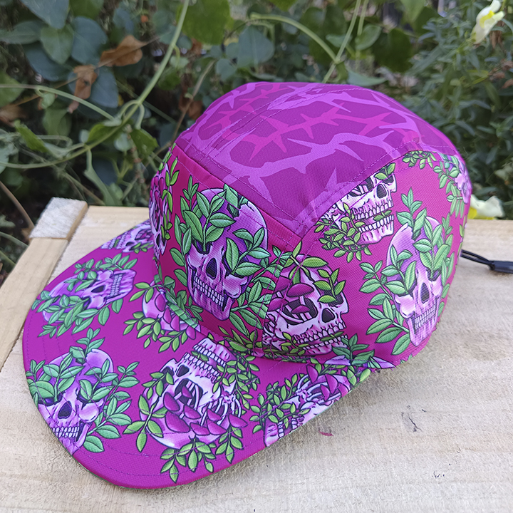 Gorra Calavera rosada